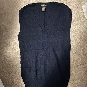 Ralph Lauren Navy Sweater Vest